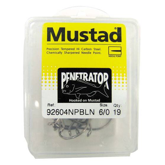 Mustad Penetrator Hooks 1 / 0 30 Pack