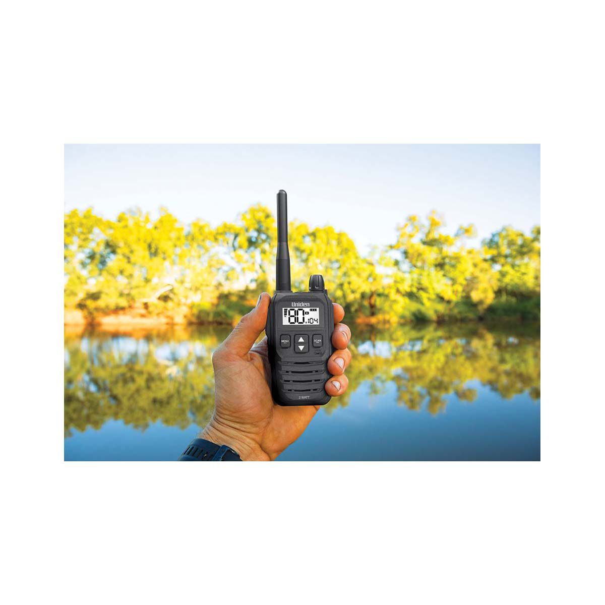 Uniden UH825-2TP Handheld 2W UHF Radio Twin Pack, , bcf_hi-res