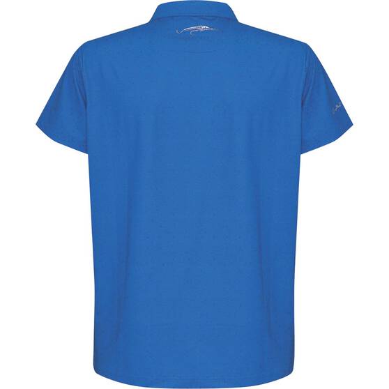 Nomad Men’s Stacked Polo, Marine Blue, bcf_hi-res