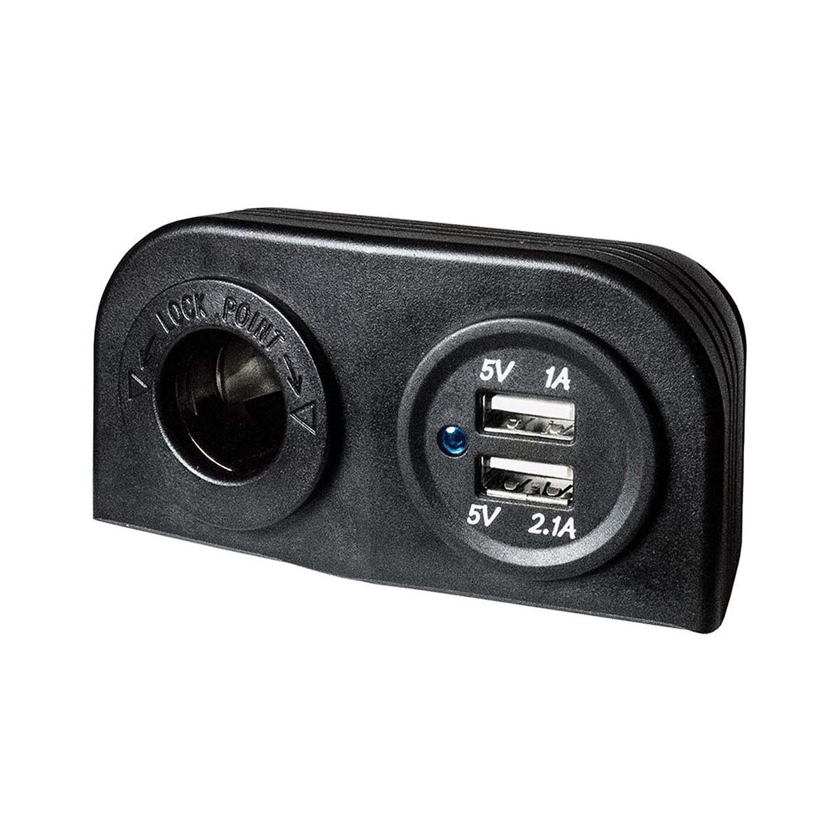 KT Cables 12V Surface Socket & Dual USB, , bcf_hi-res