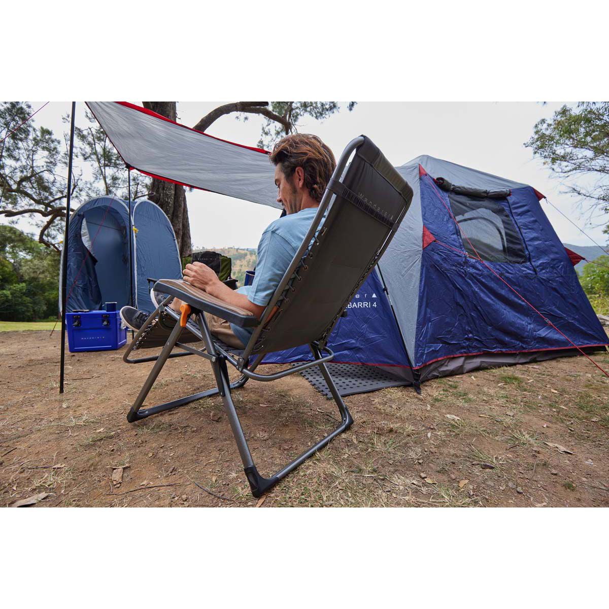 Wanderer Lightweight Reclining Lounger 130kg BCF