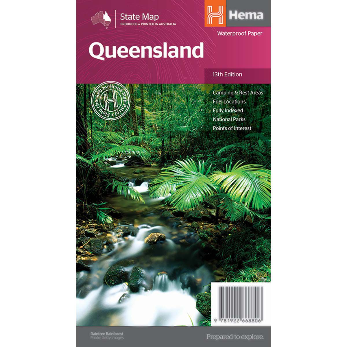 HEMA Queensland State Map &ndash; 13th Edition, , bcf_hi-res