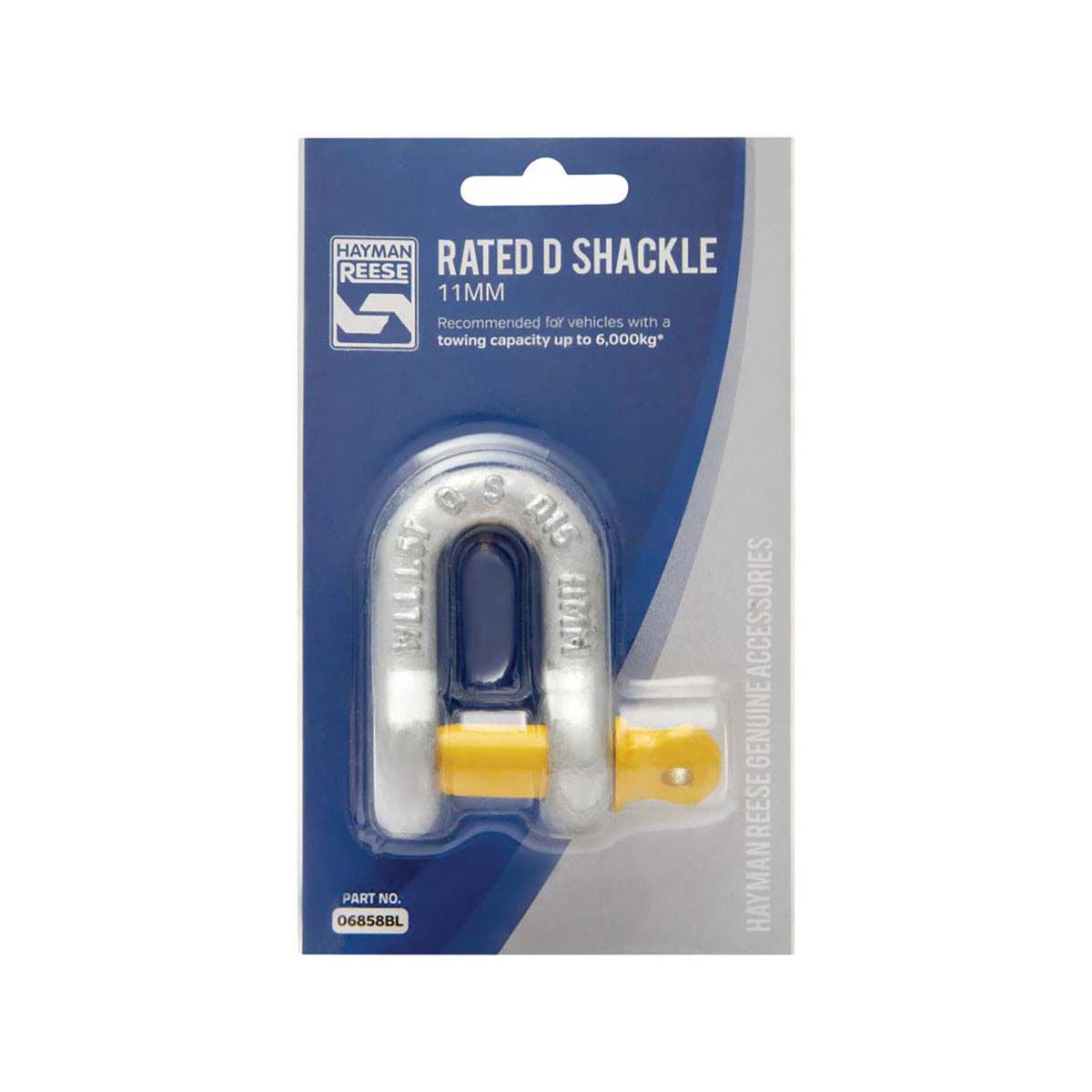 Hayman Reese 11mm D Shackle 1500kg, , bcf_hi-res