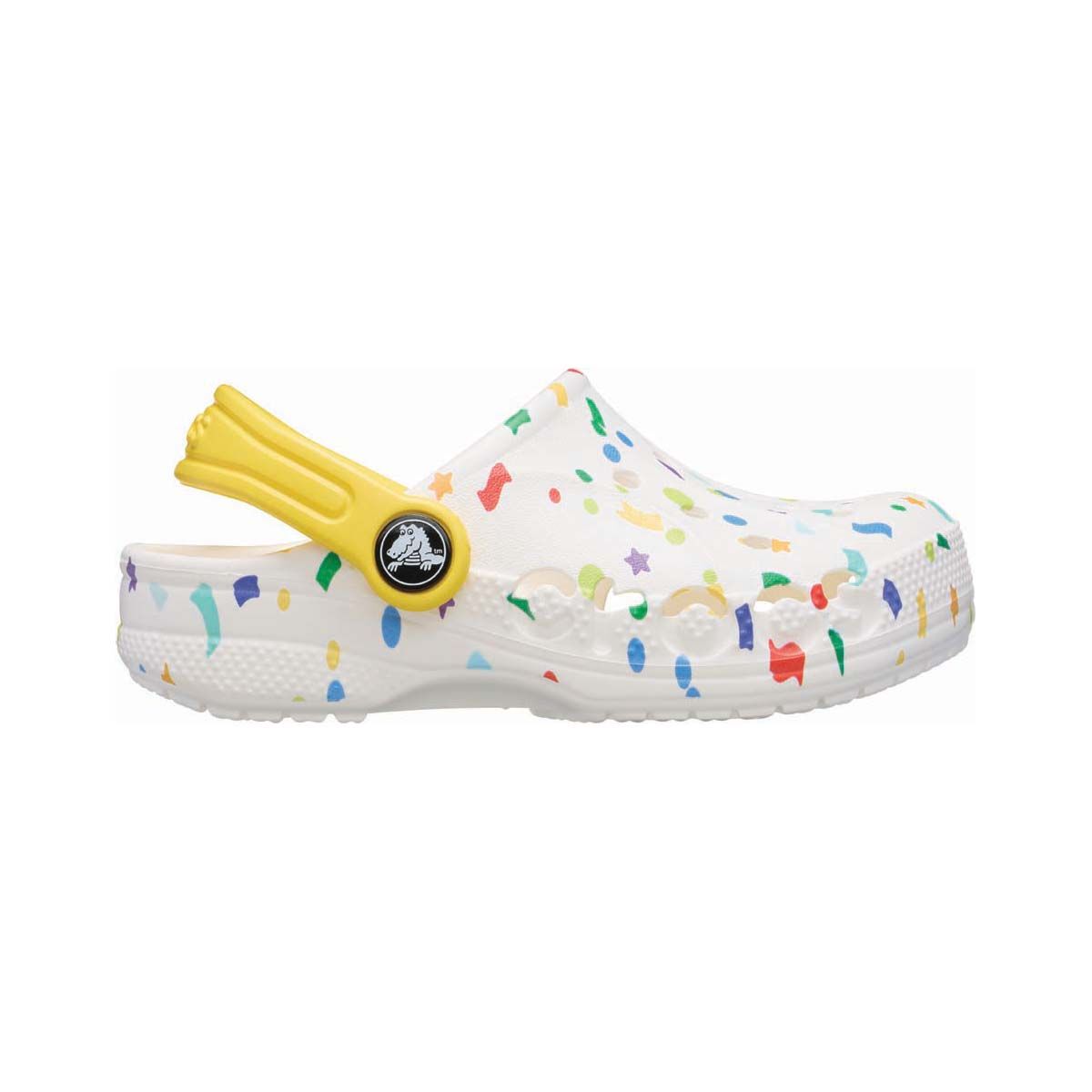 Crocs Kids' Baya Seasonal Printed Clogs, White / Multi, bcf_hi-res