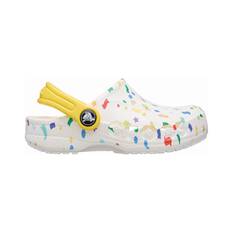 Crocs Kids' Baya Seasonal Printed Clogs White / Multi C6, White / Multi, bcf_hi-res