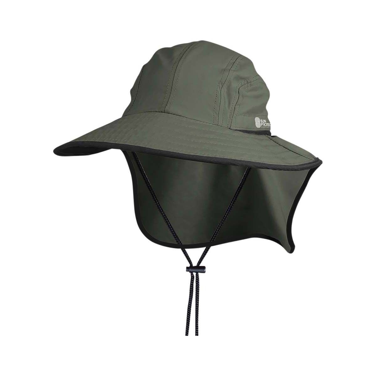 Sun Protection Australia Unisex Flap Hat Forest BCF