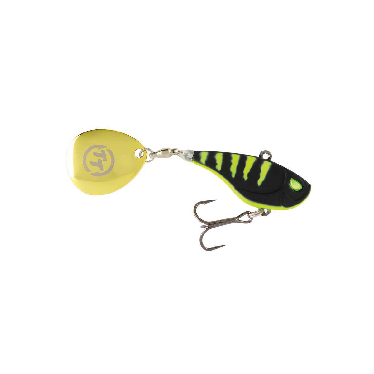TT Fishing Flashpoint+ Tail Spinner Lure 33mm Blacktreuse, Blacktreuse, bcf_hi-res
