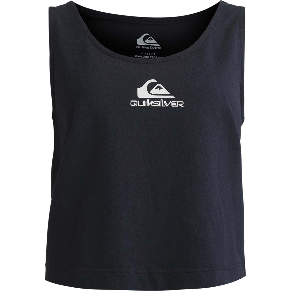 Quiksilver Comp Logo Tank for Women, Black, bcf_hi-res
