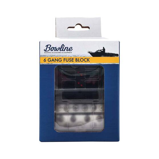 Bowline Fuse Block 6 Gang Black, , bcf_hi-res