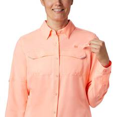 Columbia Women's Low Drag Offshore Long Sleeve Fishing Shirt, Pink, bcf_hi-res