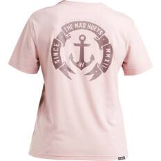 The Mad Hueys Women's Offshore Anchor Short Sleeve UV Tee Rose XS, Rose, bcf_hi-res