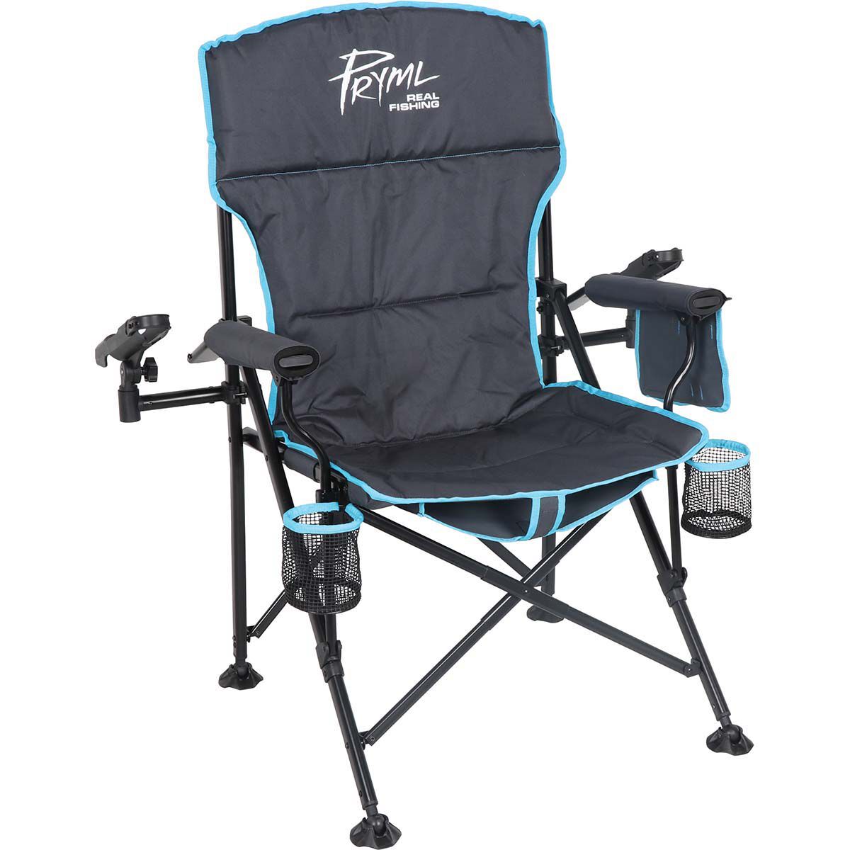 Camping chair with fishing rod holder clearance