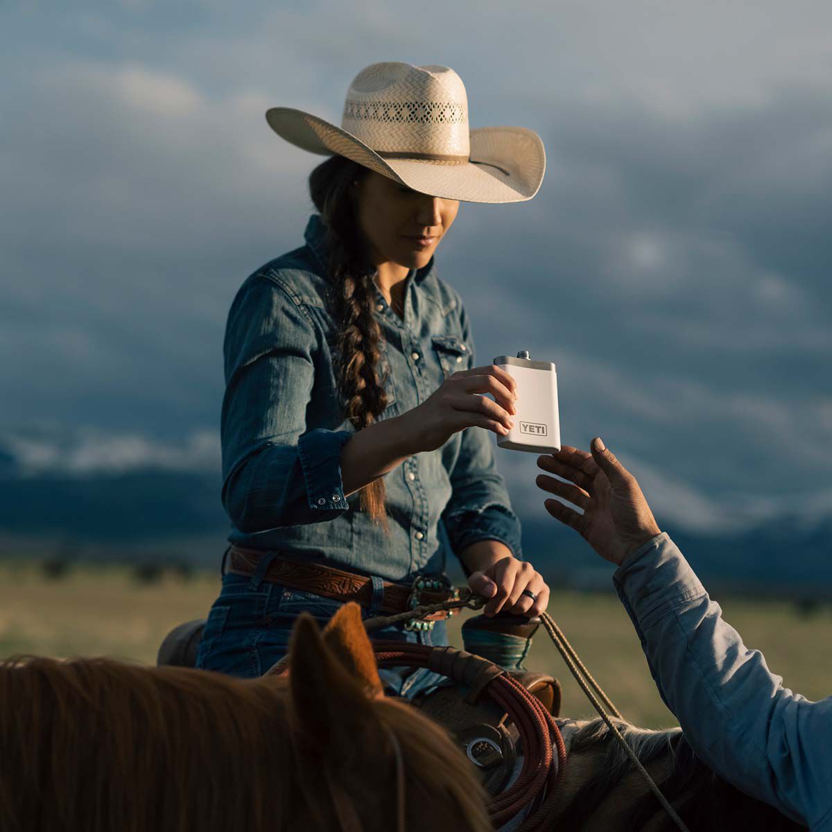 YETI&reg; Rambler&reg; Flask White, White, bcf_hi-res