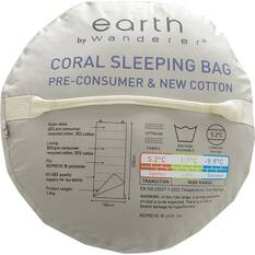 earth by Wanderer® Coral Cotton 5.2°C Sleeping Bag, , bcf_hi-res