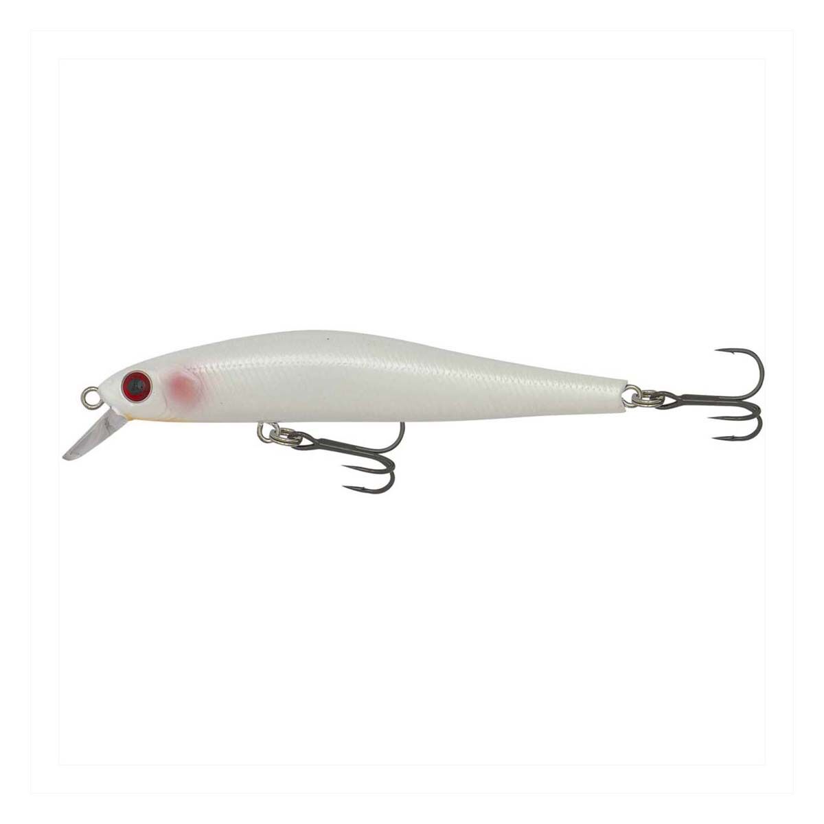 Fishcraft B-Jerky Shallow Hard Body Lure 90mm White, White, bcf_hi-res