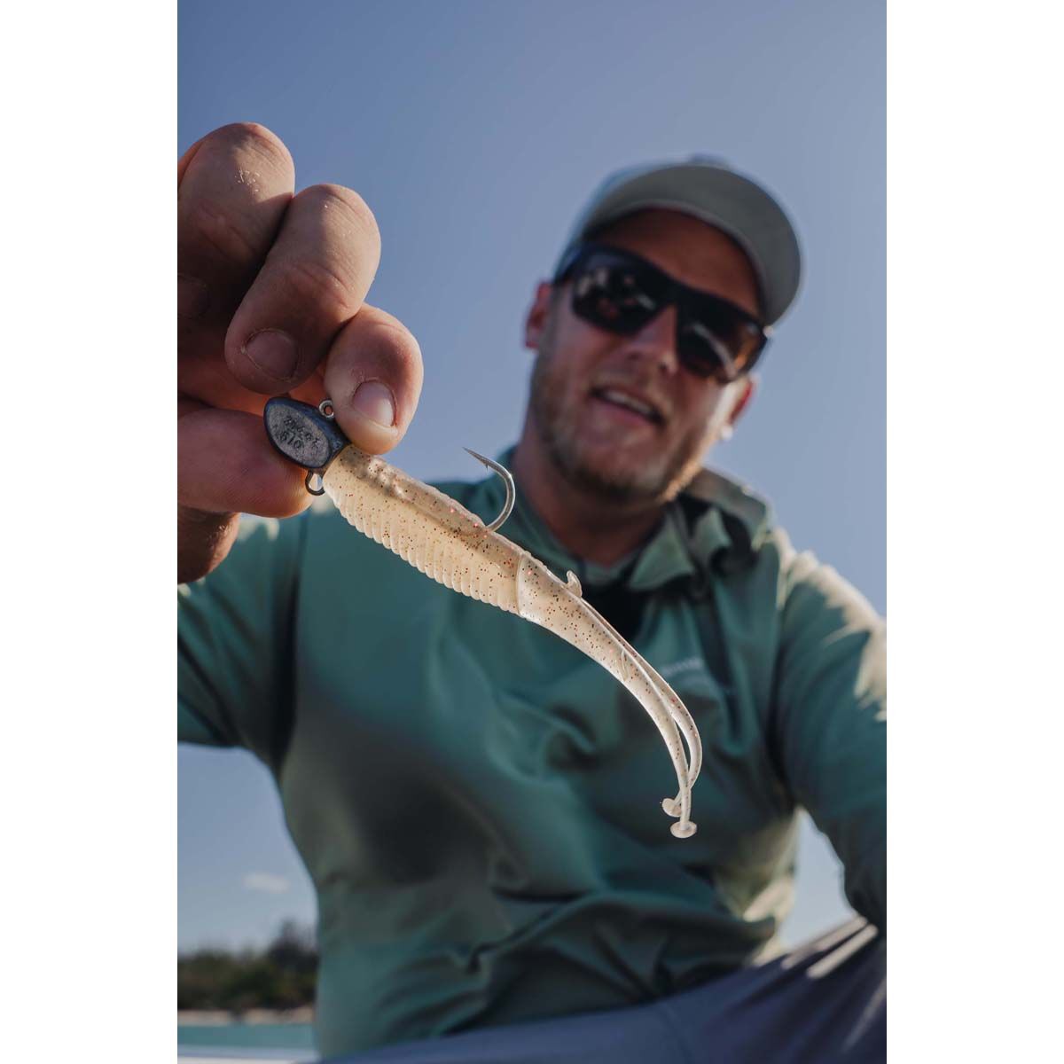 Nomad Live Ops Double Down Soft Plastic Lure 7in Pink Floss, Pink Floss, bcf_hi-res