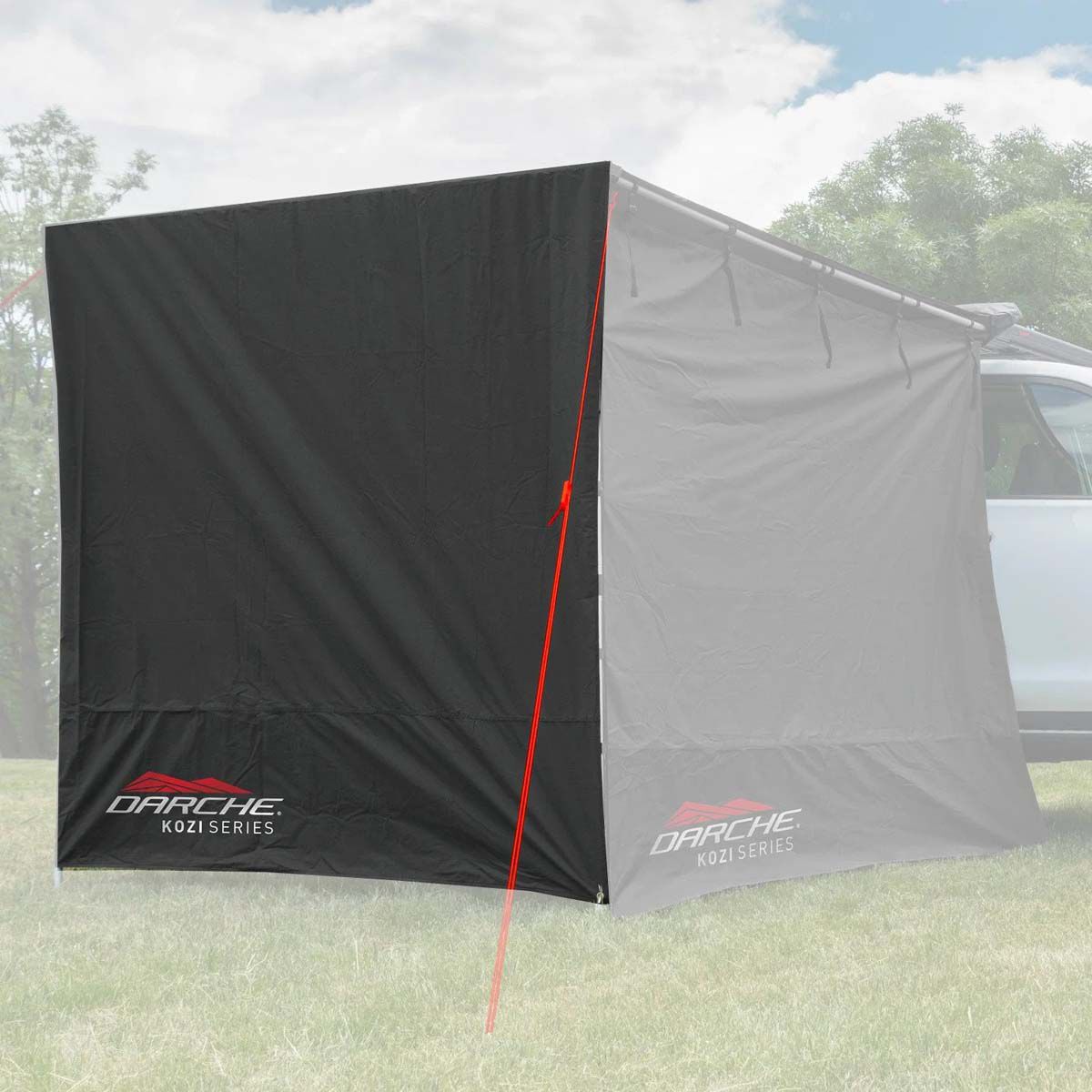 Darche Kozi Awning Front Wall 2x2.5m, , bcf_hi-res