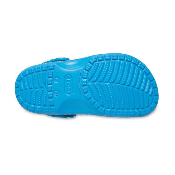Crocs Toddlers Classic Paint Splat Clogs, Blue, bcf_hi-res