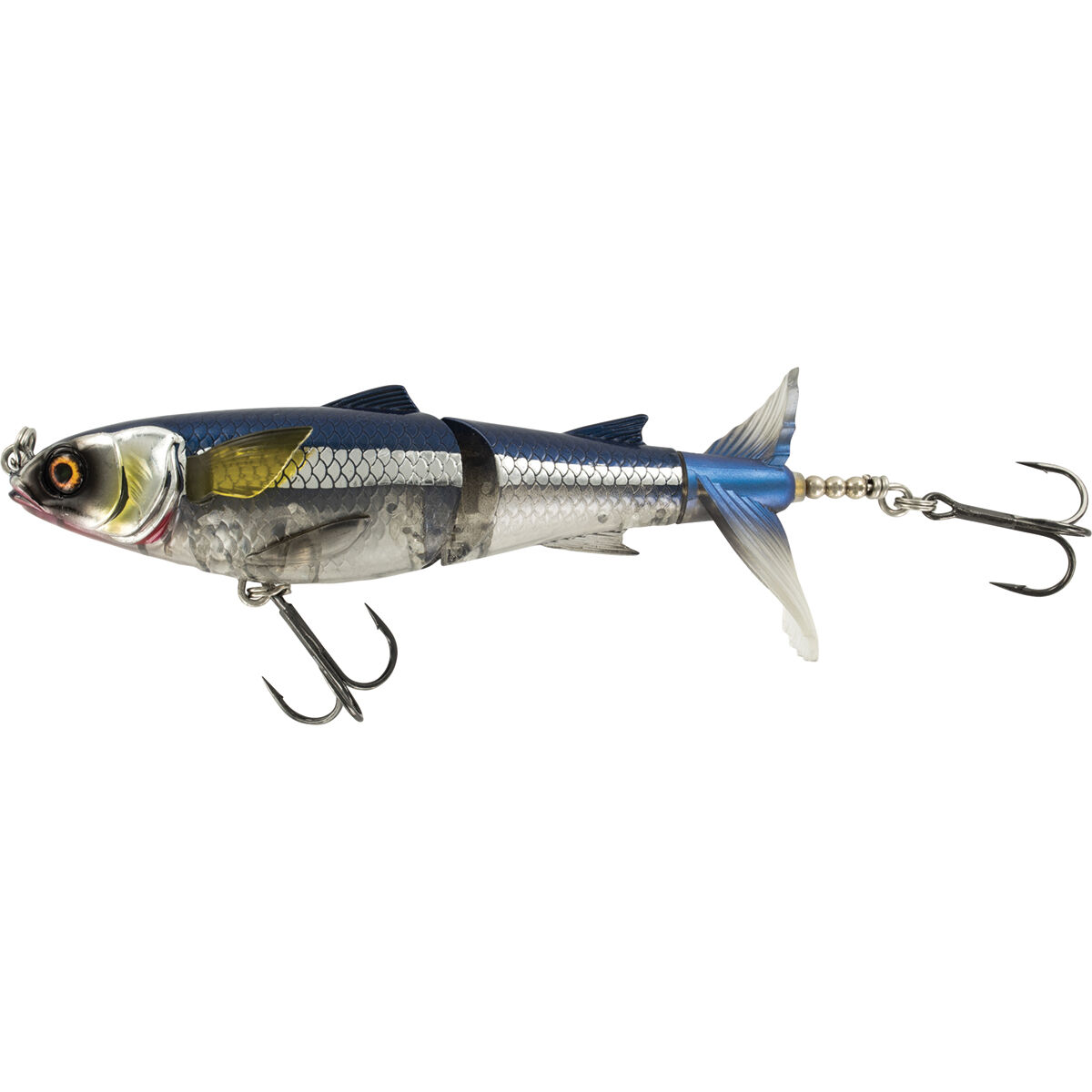 Chasebaits Drunk Mullet Surface Lure 95mm Blue Bait, Blue Bait, bcf_hi-res