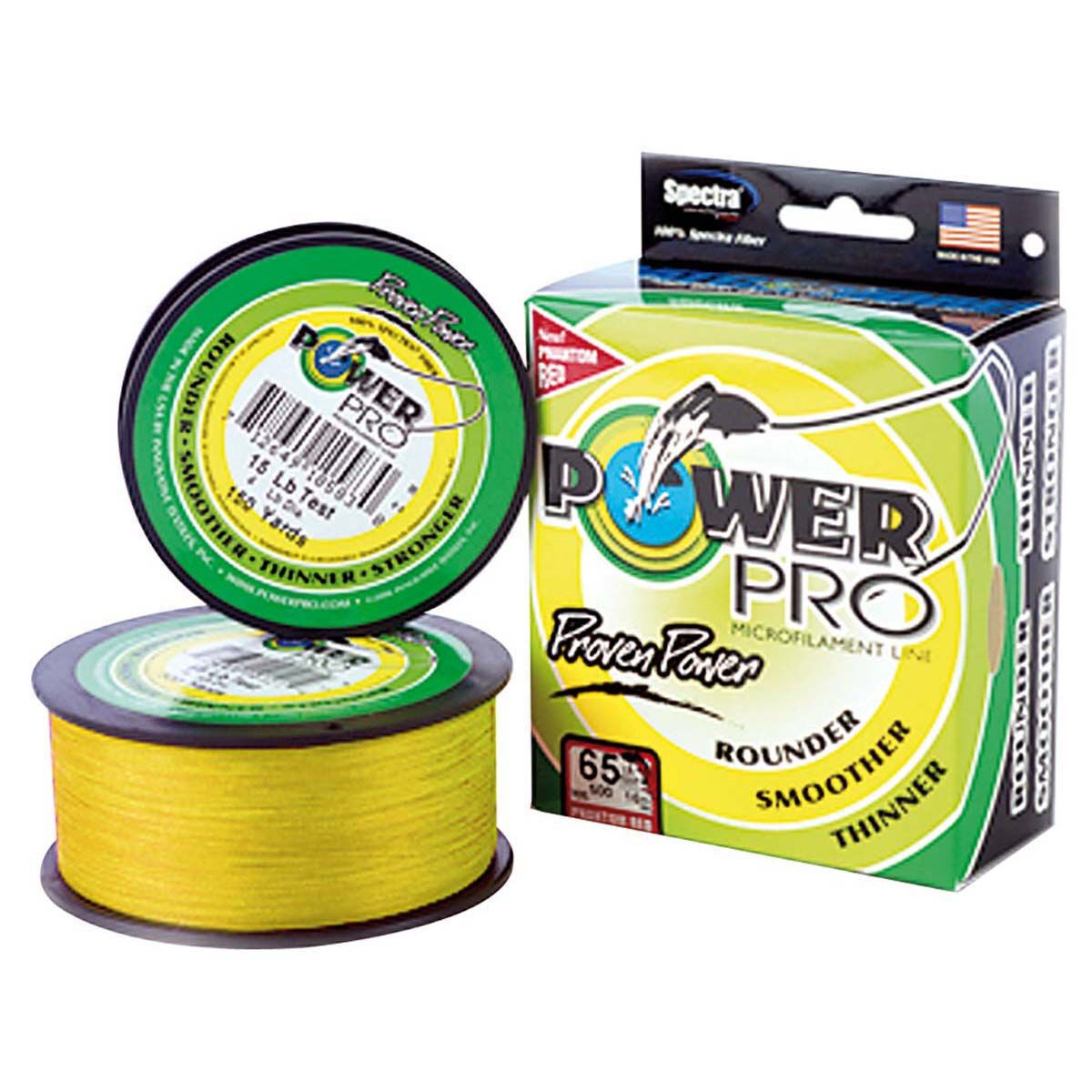 Power Pro Braid Line 150yds Yellow 8lb, Yellow, bcf_hi-res