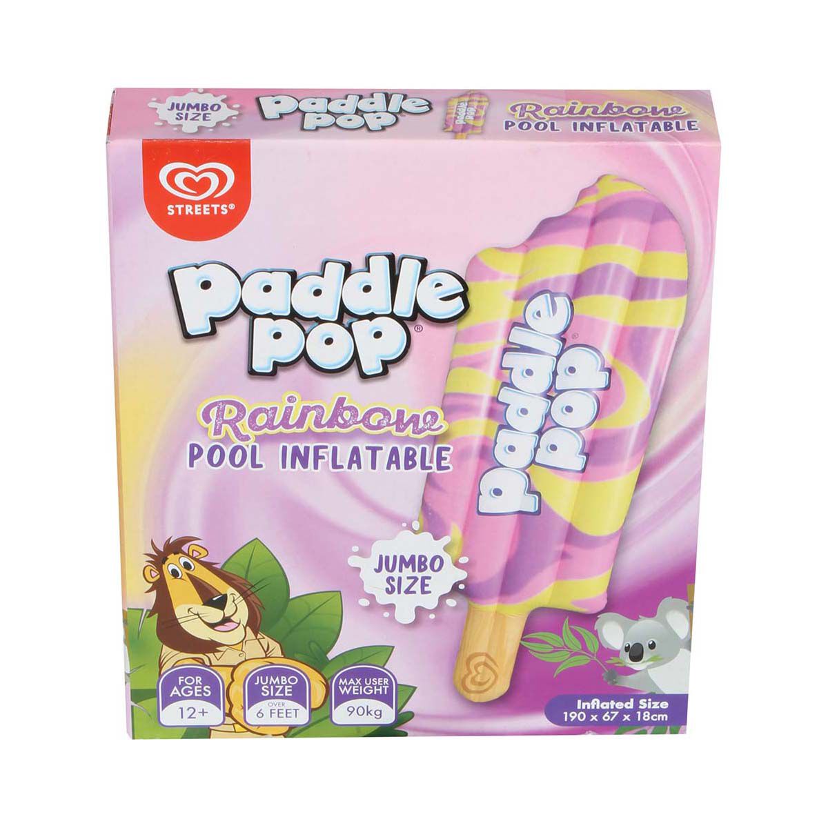 Streets Rainbow Paddle Pop Pool Inflatable BCF