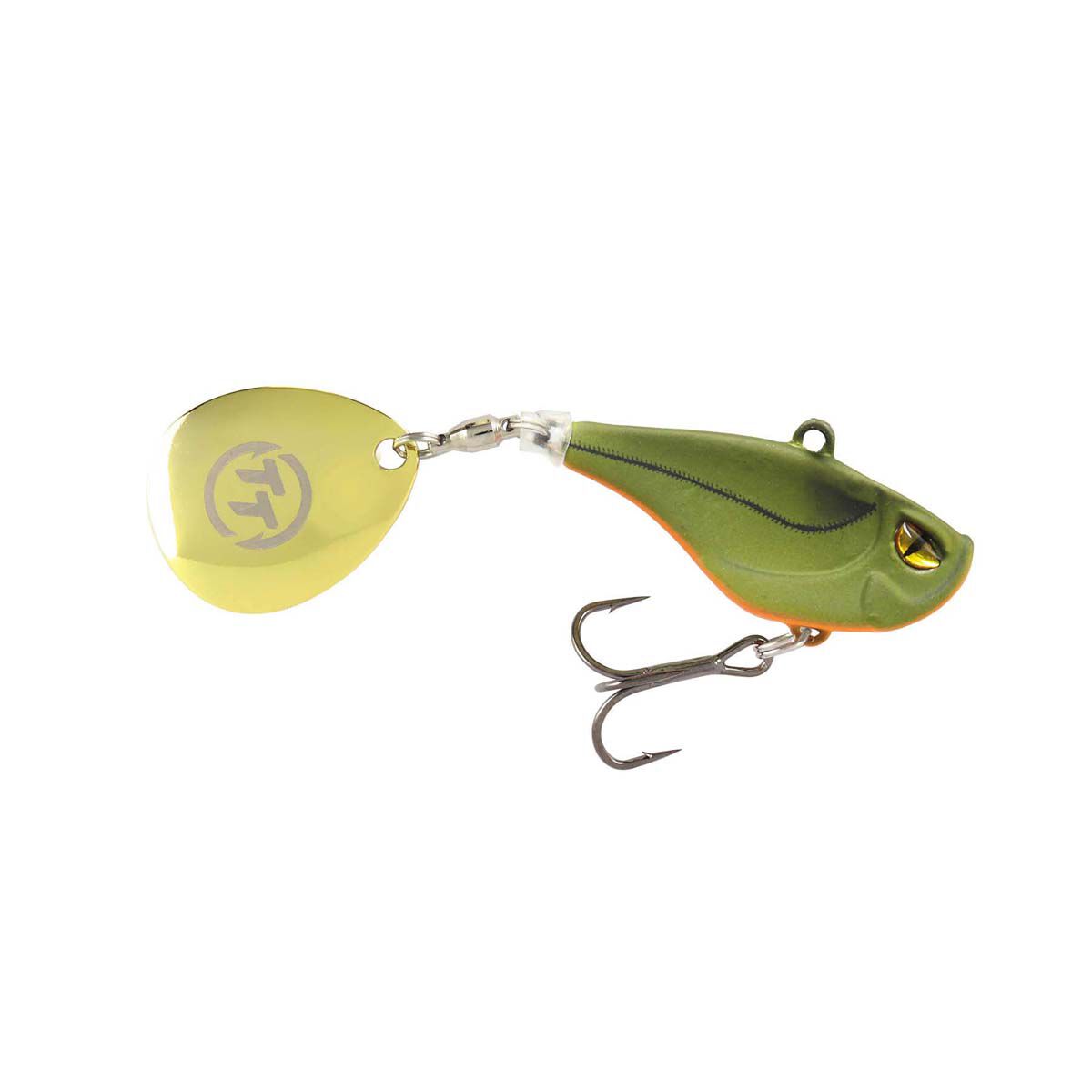 TT Fishing Flashpoint+ Tail Spinner Lure 43mm Matte Olive, Matte Olive, bcf_hi-res