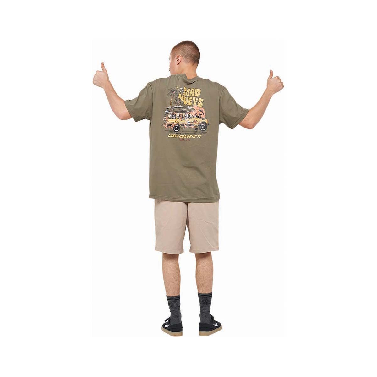 The Mad Hueys Men's Lost And Lovin&rsquo; It Short Sleeve Tee Olive, Olive, bcf_hi-res