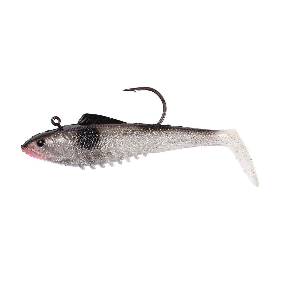 Squidgies Slick Rig Soft Plastic Lure 100mm Silver Fox, Silver Fox, bcf_hi-res