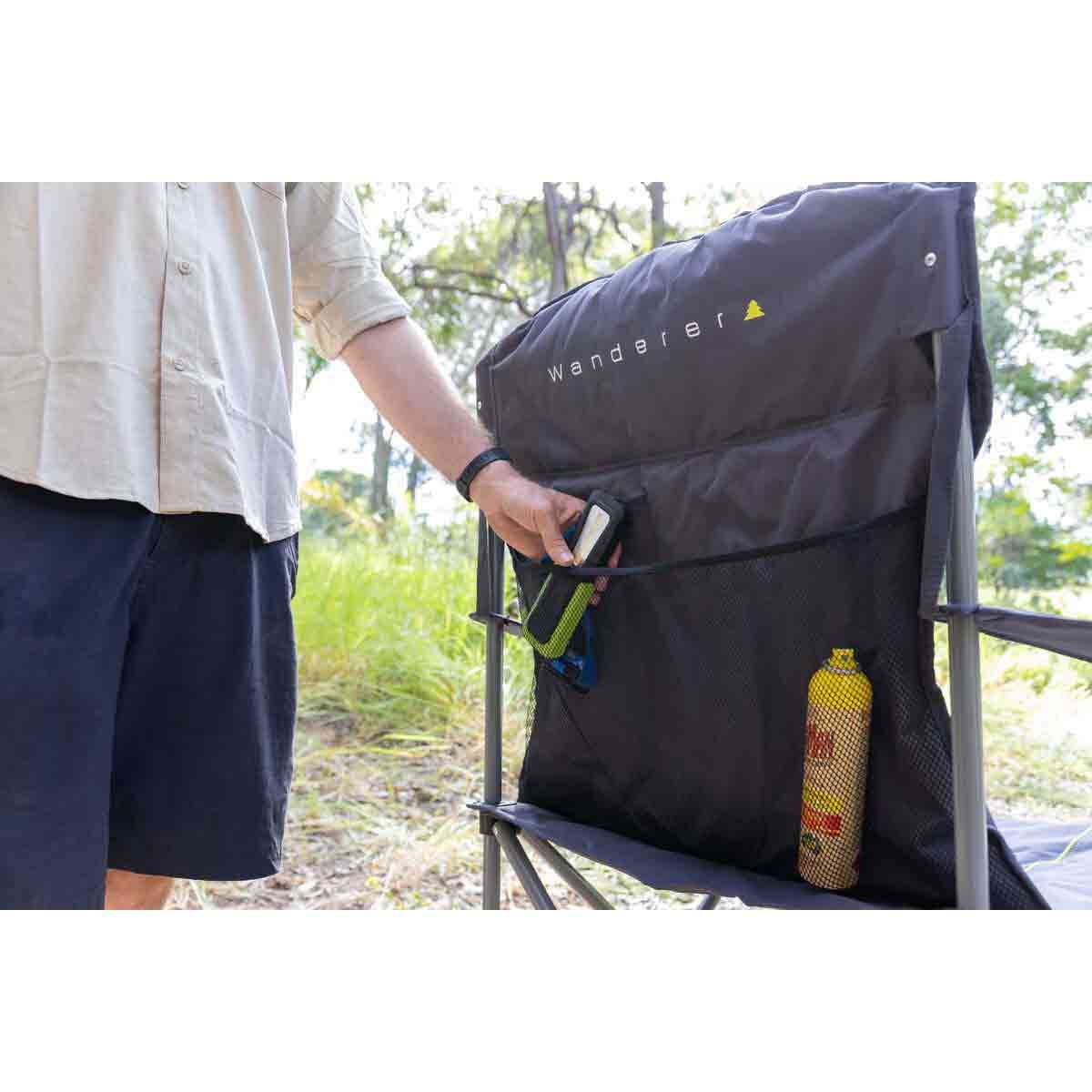 Wanderer Mighty Quad Fold Chair 300kg, , bcf_hi-res