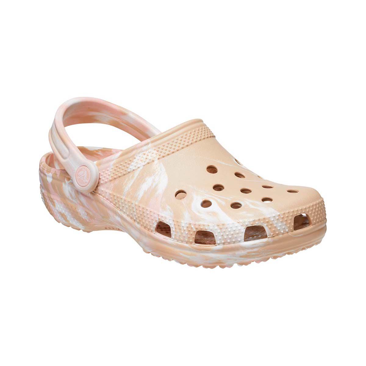 Crocs Unisex Classic Marbled Clog Chai Pink Rose M9 W11 BCF