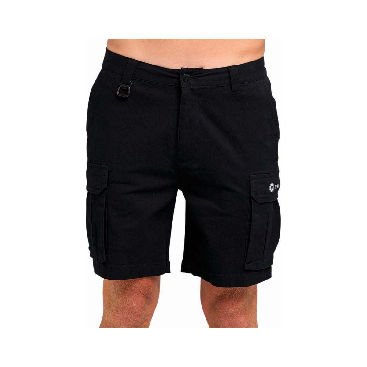The Mad Hueys Men's Snagged Cargo Shorts 20in, Black, bcf_hi-res