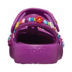 Crocs Youth Beaded Fisherman Sandals, Purple, bcf_hi-res