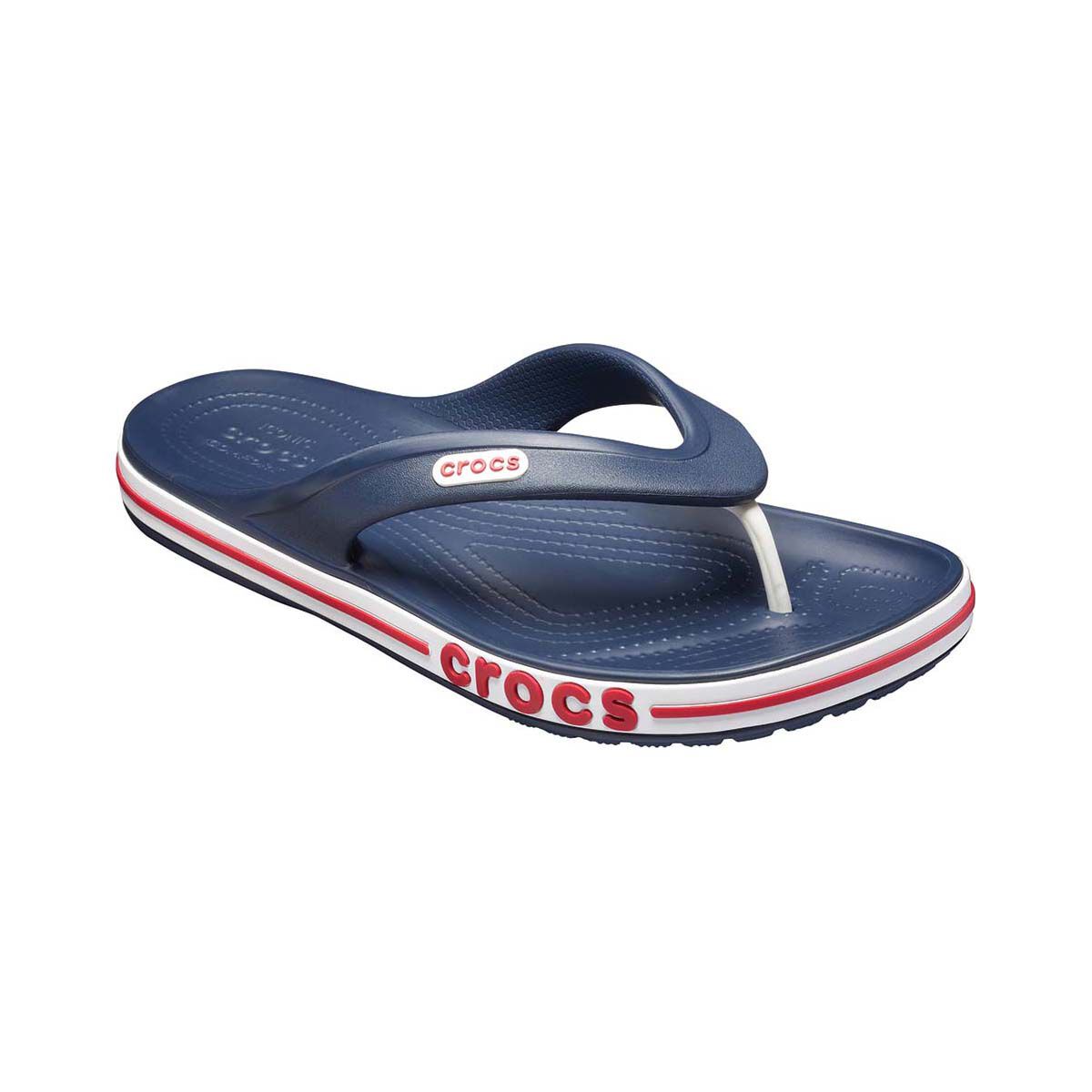 Crocs Unisex Bayaband Thongs Navy/Pepper M4/W6, Navy/Pepper, bcf_hi-res