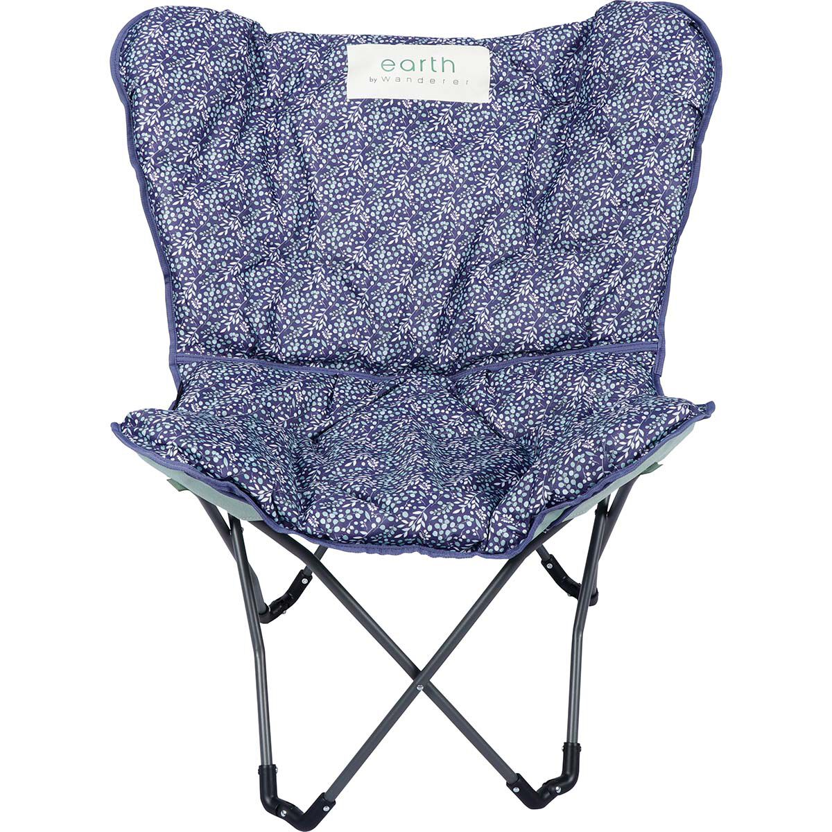 earth by Wanderer&reg; REPREVE&reg; Recycled Fabric Half Moon Chair 120kg, , bcf_hi-res