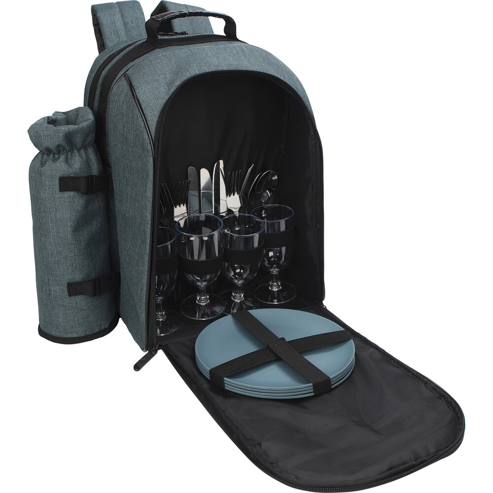 Picnic Backpack For 4 Picnic Basket Stylish All In One Portable Picnic Ba For Sale Online
