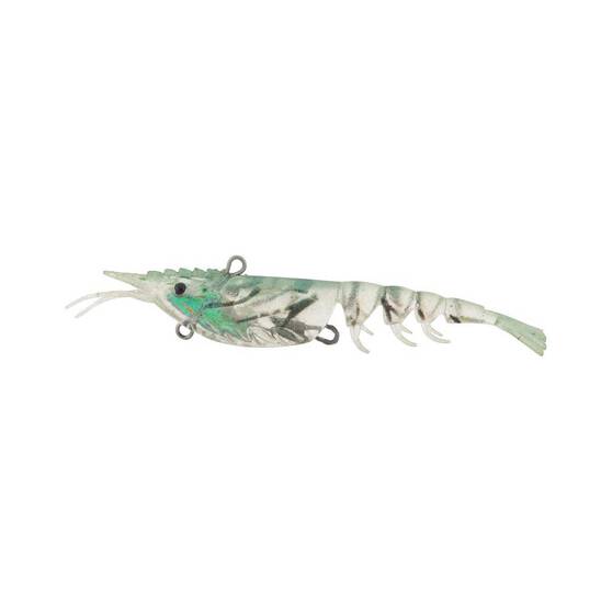 Berkley Shimma Shrimp Soft Vibe Lure 100mm Crystal Shrimp, Crystal Shrimp, bcf_hi-res