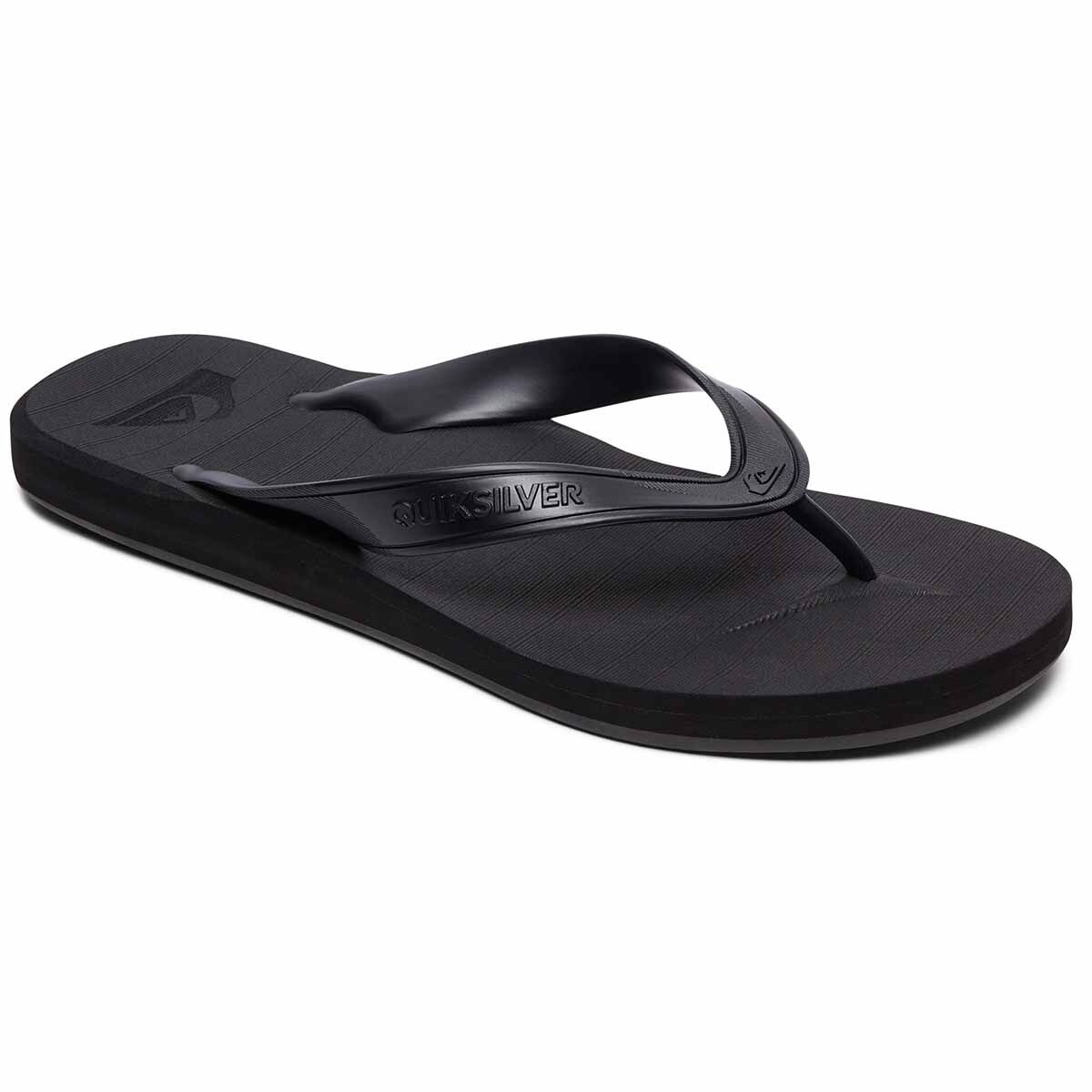 Quiksilver Men's Carver II Deluxe Thongs Black 8, , bcf_hi-res