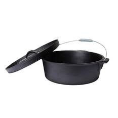 Campfire Pre Seasoned Cast Iron Camp Oven 12 Quart, , bcf_hi-res