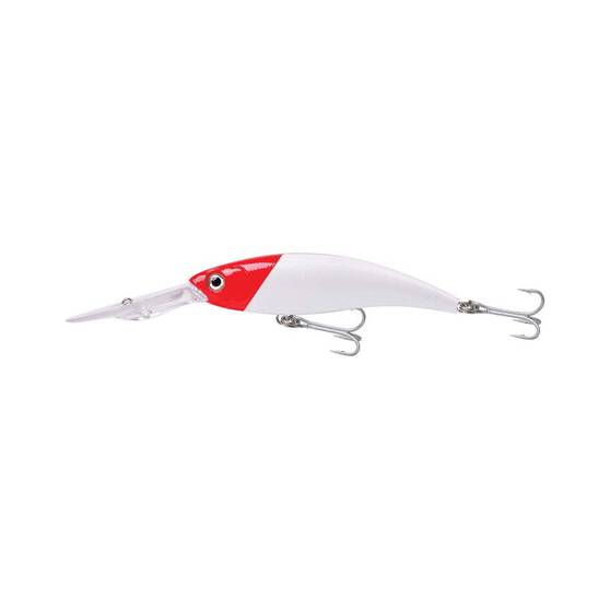 Fishcraft Dr Deep Minnow Hard Body Lure 120mm White Red Head, White Red Head, bcf_hi-res