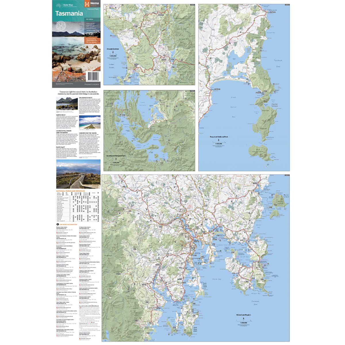 Hema Tasmania State Map (4th Edition), , bcf_hi-res