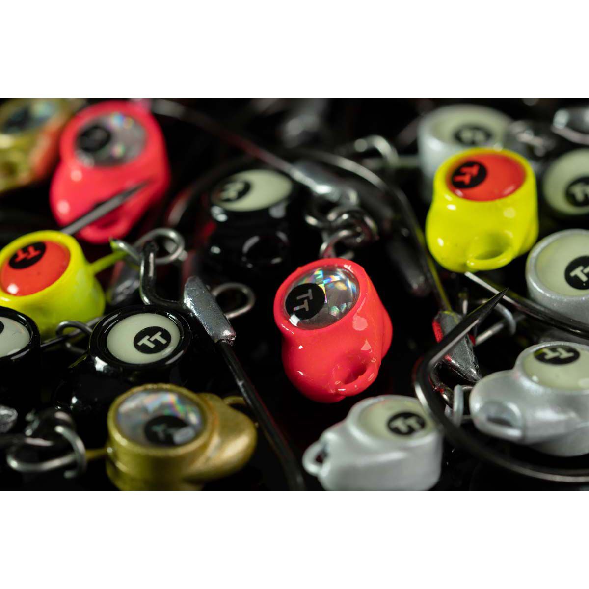 TT Fishing Snake EyeZ Jigheads Chartreuse, , bcf_hi-res