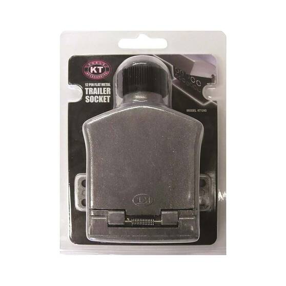 KT Cable Trailer Socket, Metal - Flat, 12 Pin, , bcf_hi-res