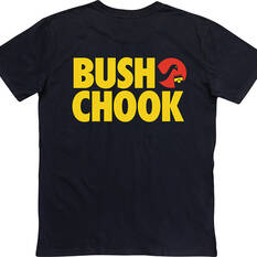 Bush Chook Men's Vintage 2 Tee, Black, bcf_hi-res