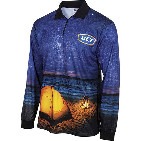 BCF Men’s Milky Way Fishing Shirt, Navy, bcf_hi-res