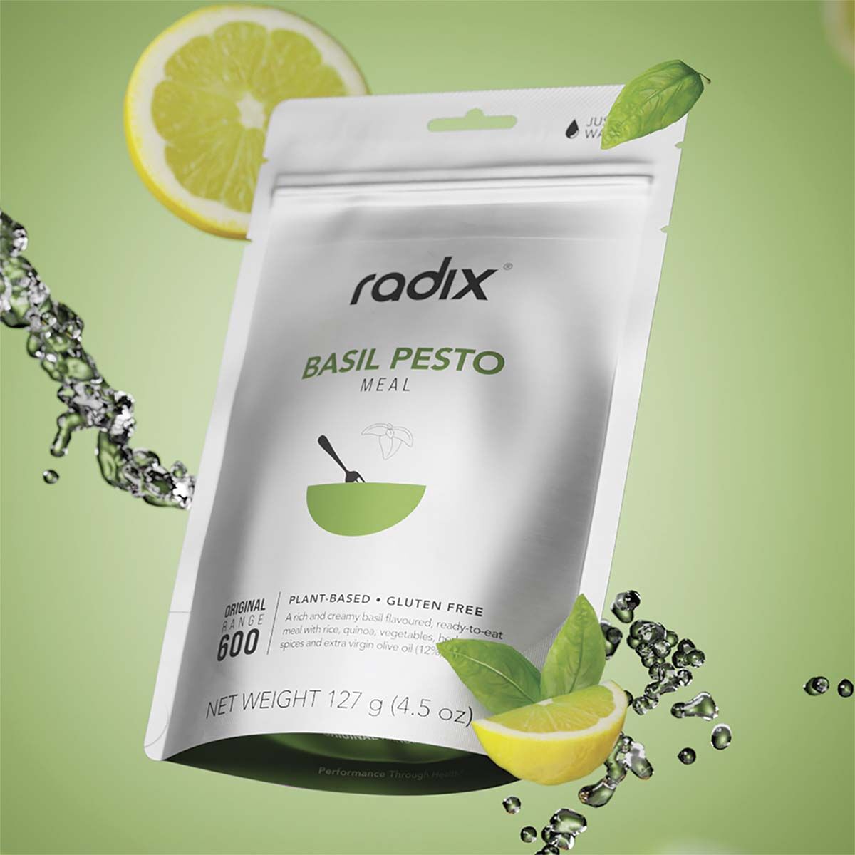 Radix Nutrition Freeze Dried Basil Pesto Original 600kcal, , bcf_hi-res
