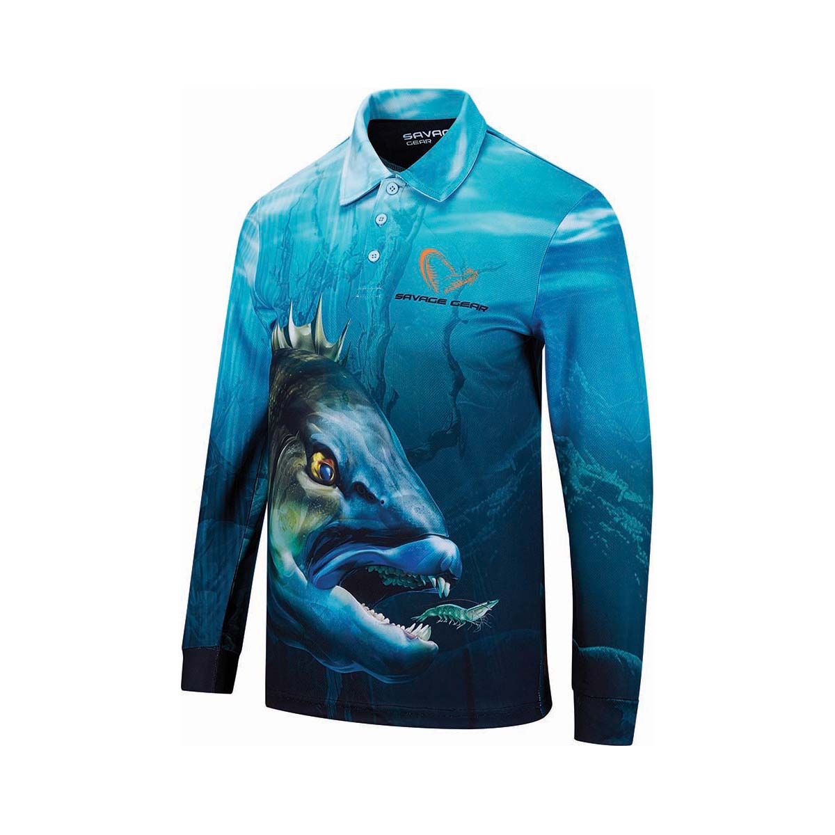 Savage Gear Youth Bream Fishing Shirt, Blue, bcf_hi-res