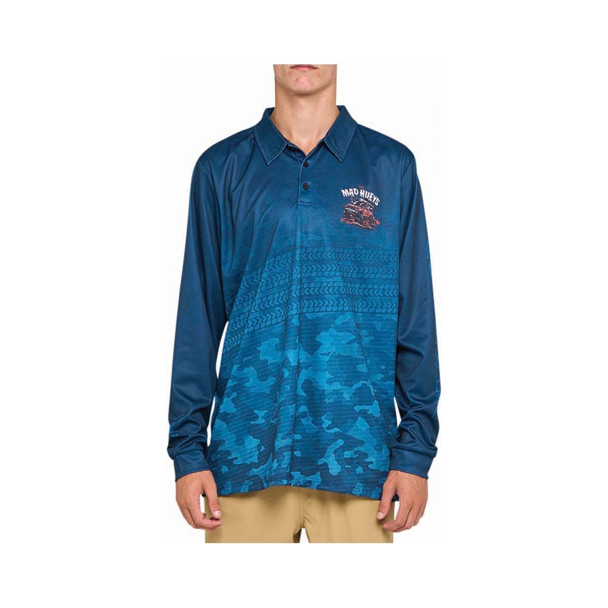 The Mad Hueys Men's Send It Fishing Shirt Teal S, Teal, bcf_hi-res