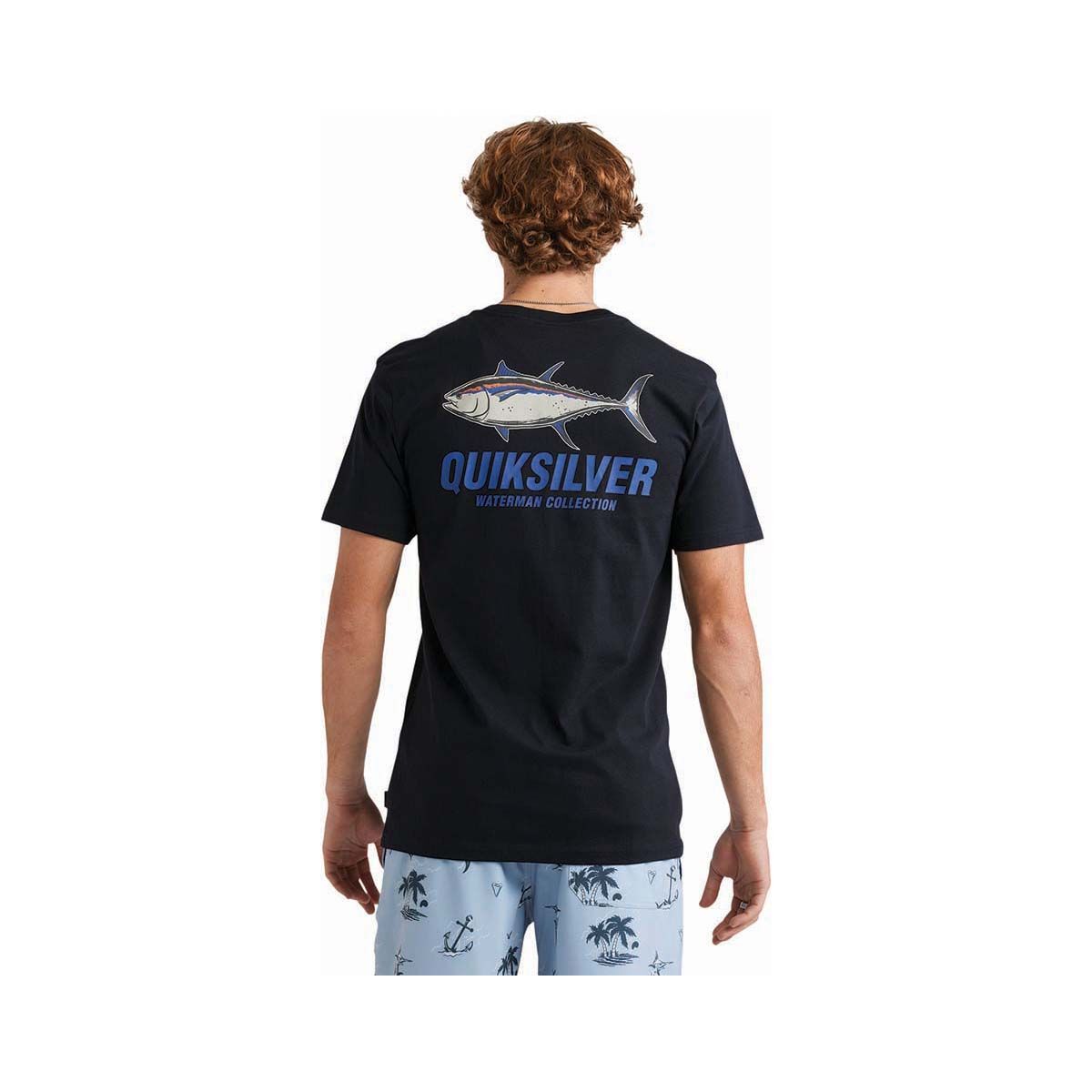 Quiksilver Men's Slack Tide Short Sleeve Tee Black S, Black, bcf_hi-res