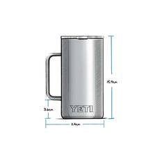 YETI® Rambler® Mug 24 oz (710ml) with MagSlider™ Lid Charcoal, Charcoal, bcf_hi-res