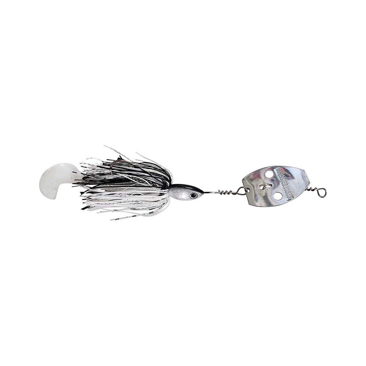 Gangster Bidgee Bomb Spinner Bait Lure 1oz White Black BCF